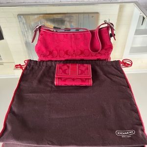 COACH purse and wallet with dust bag. BRAND NEW